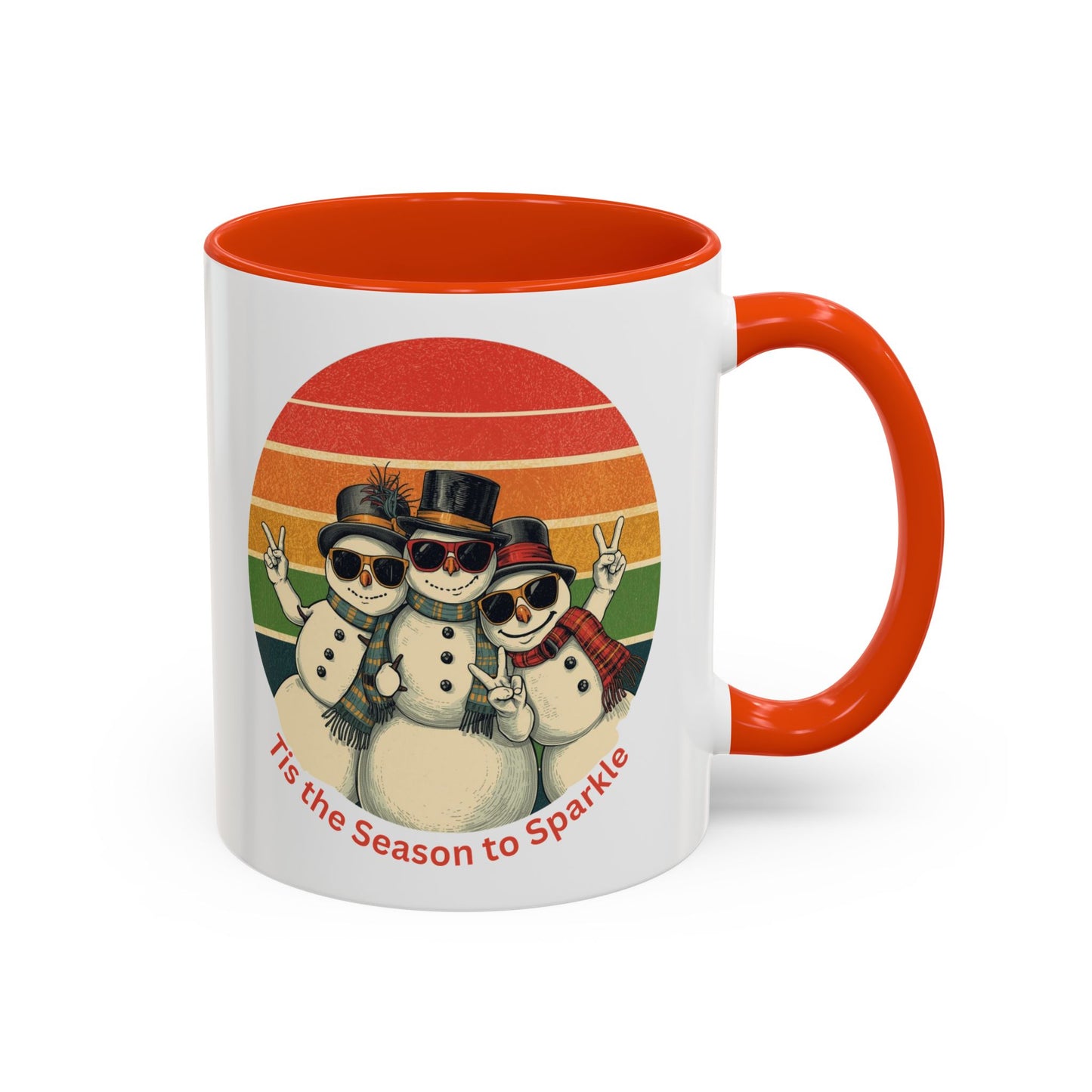 Retro Winter Snowman Mug, Christmas Mug, Nurse Holiday Gift, Gift for Nurse, Nursing Christmas, Nurse Gift, Snowman Mug