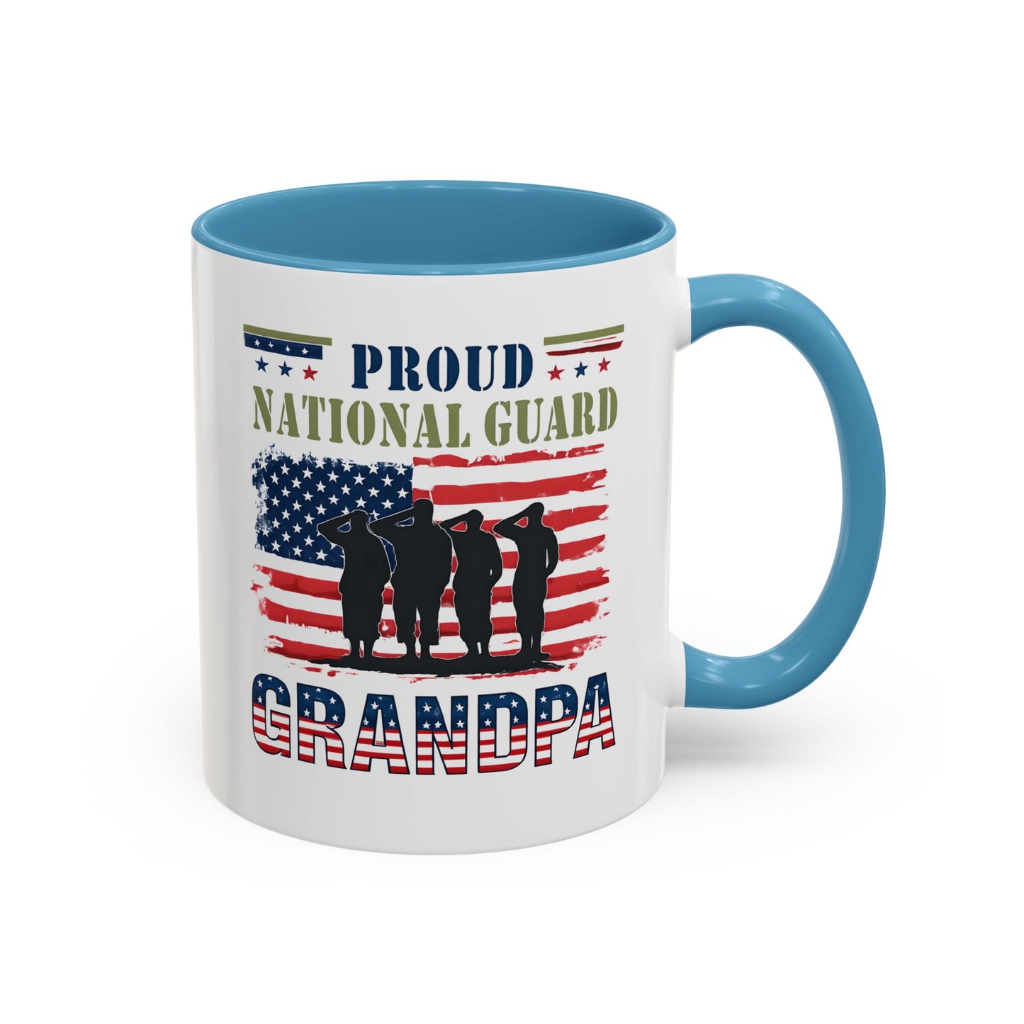 Proud National Guard Grandpa Coffee Mug, Army National Guard, Veteran Appreciation, Gift for Heroes, Military Family Gift