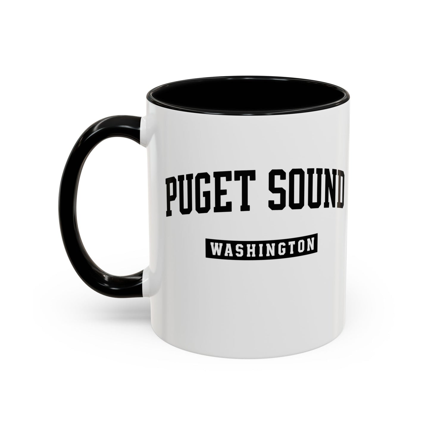 Puget Sound Washington Accent Coffee Mug, Tacoma, Puget Sound Gift, Puget Sound WA, Washington Souvenir, Puget Sound Mug