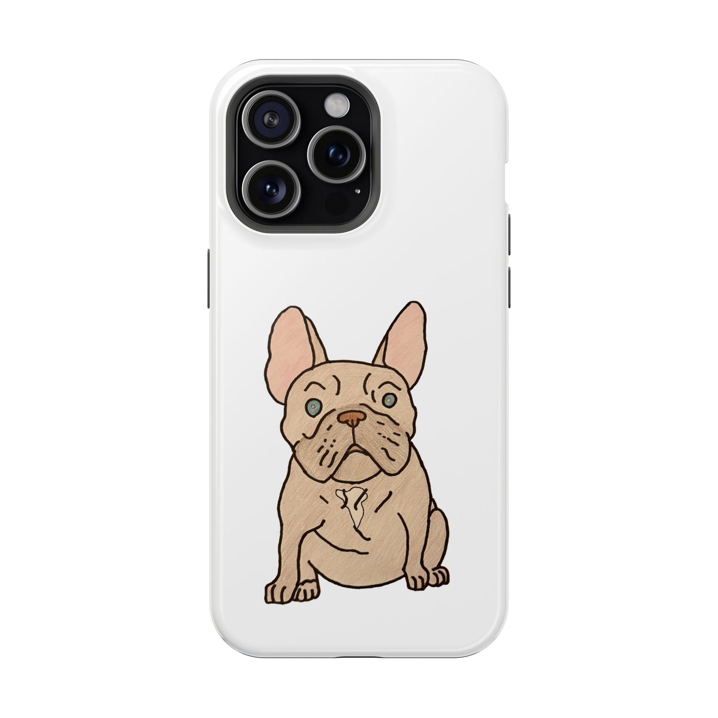 French Bulldog Magnetic Tough Case, Cute Pet Phone Cover, Dog Lover Gift, MagSafe Phone Protector, Unique Phone Accessory