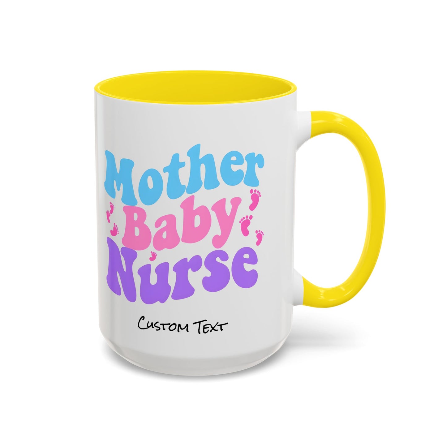 Retro Mother Baby Nurse Coffee Mug, Nurse Practitioner Gift, Labor and Delivery Nurse, Postpartum Gift, Nursery Nurse Cup
