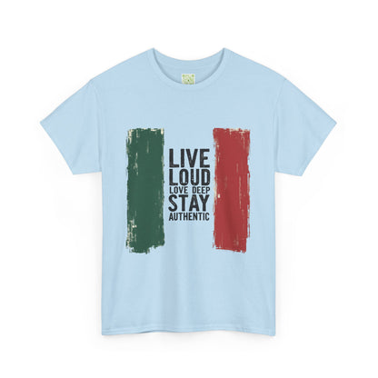 Viva La Vida Mexico Shirt, Live Loud Love Deep Stay Authentic, Mexico Pride, Mexican Independence, Mexican Culture, Hispanic Heritage