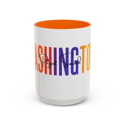 Puget Sound Coffee Mug, Tacoma Mug, Washington Souvenir, Puget Sound Gift, Washington Mug, Washington Vacation