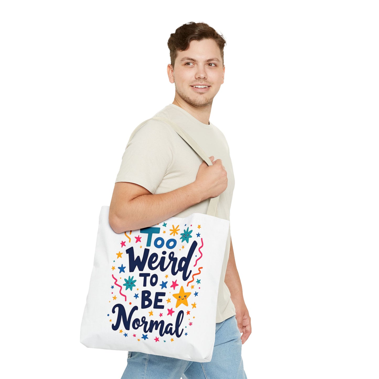 Enneagram Type 4 Tote Bag, To Weird to Be Normal, Personality Test, Enneagram Four, Self Growth Accessories