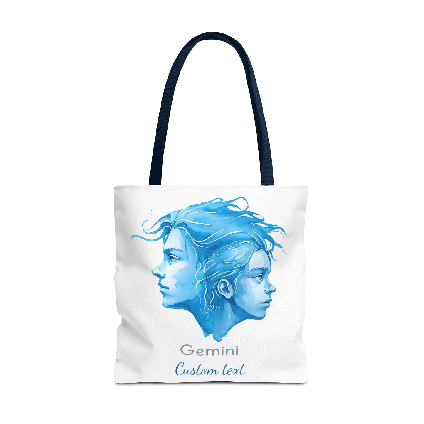 Gemini Zodiac Personalized Tote Bag, Astrology Lover Gift, Artistic Tote Bag, Gemini Birthday Gift, Trendy Tote