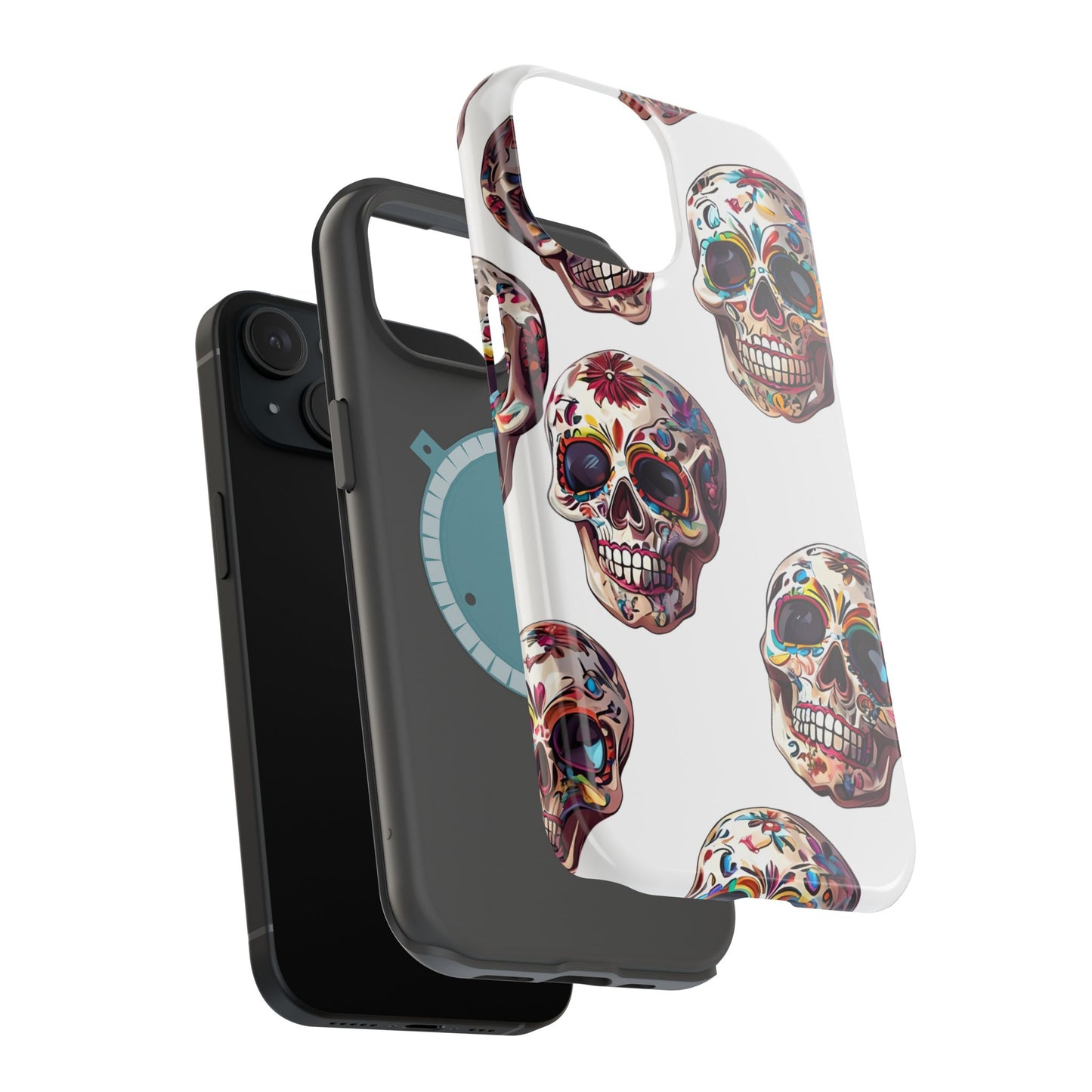 Sugar Skull Phone Case, Dia De Los Muertos, Day Of The Dead, Mexican Tradition, Sugar Skull Art, Wireless Charger
