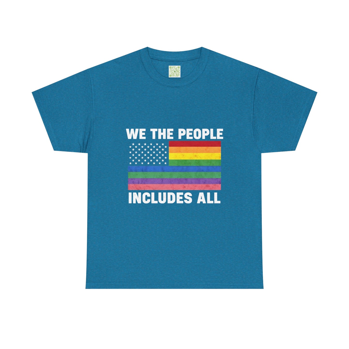 Inclusivity Pride Unisex Cotton Tee, We The People Pride Flag, Pride Month Tee, Queer Shirt, LGBT Shirt, Equal Rights