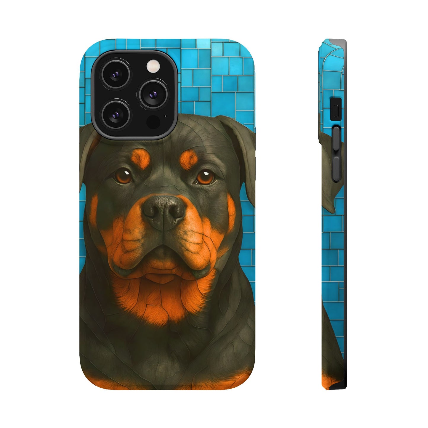 Rottweiler Mosaic Phone Case, Rottie Mama Phone Cover, Rottweiler Mama Gift, Dog Lover Gift, iPhone Dog Case