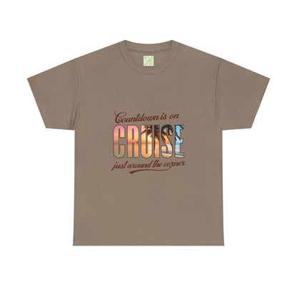 Cruise Countdown Heavy Cotton Tee, Cruise Squad 2025 Shirt, Family Vacation 2025 Tee, Family Cruise Shirt, Custom Travel Shirt