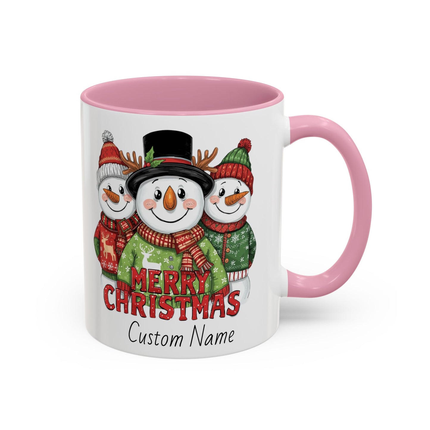 Cheerful Christmas Snowman Mug, Snowman Coffee Mug, Cute Christmas Mug, Snowman Gift for Her, Gift for Neighbors