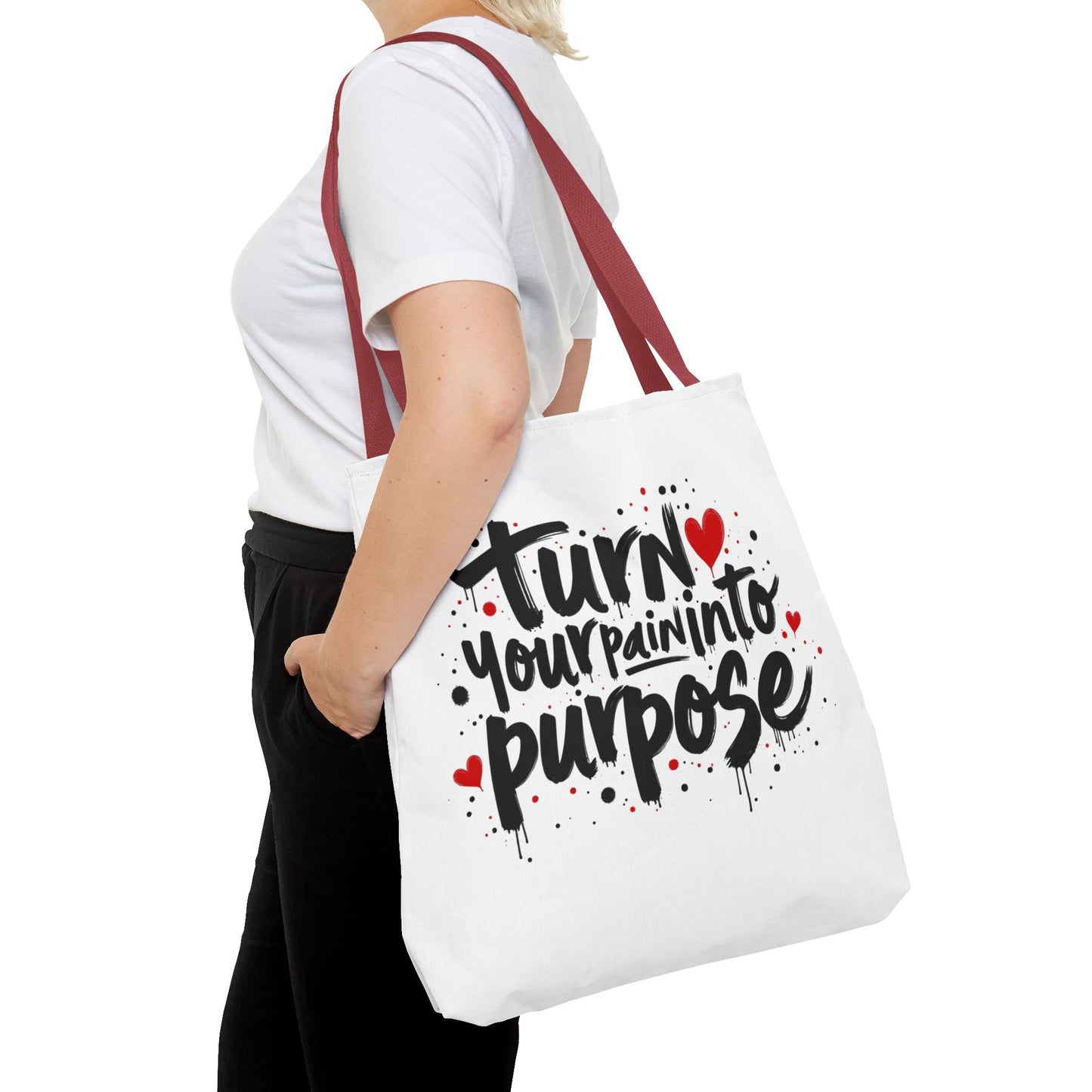 Enneagram 4 Inspirational Tote Bag, Turn Your Pain Into Purpose, Enneagram Type 4, Self Growth, Personality Types