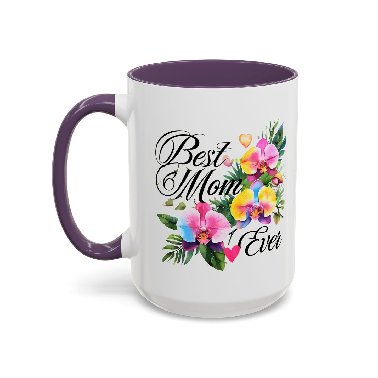 Floral Best Mom Coffee Mug, Vibrant Tea Mug for Mom, Unique Mother's Day Gift, Appreciation Gift for Her