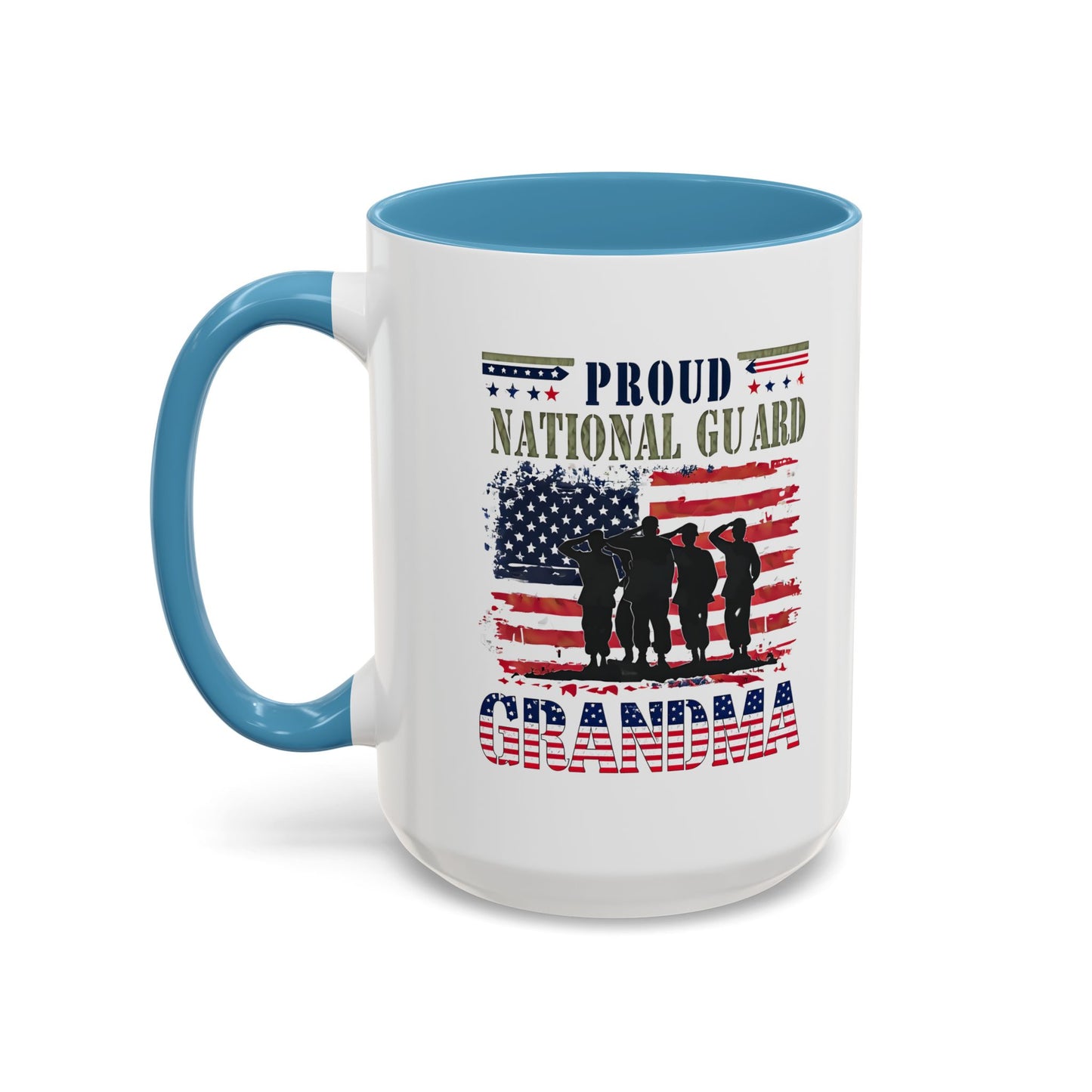 Patriotic National Guard Grandma Mug, Army National Guard, Gift for Heroes, Veteran Appreciation, Military Family Gift