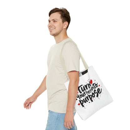 Enneagram 4 Inspirational Tote Bag, Turn Your Pain Into Purpose, Enneagram Type 4, Self Growth, Personality Types