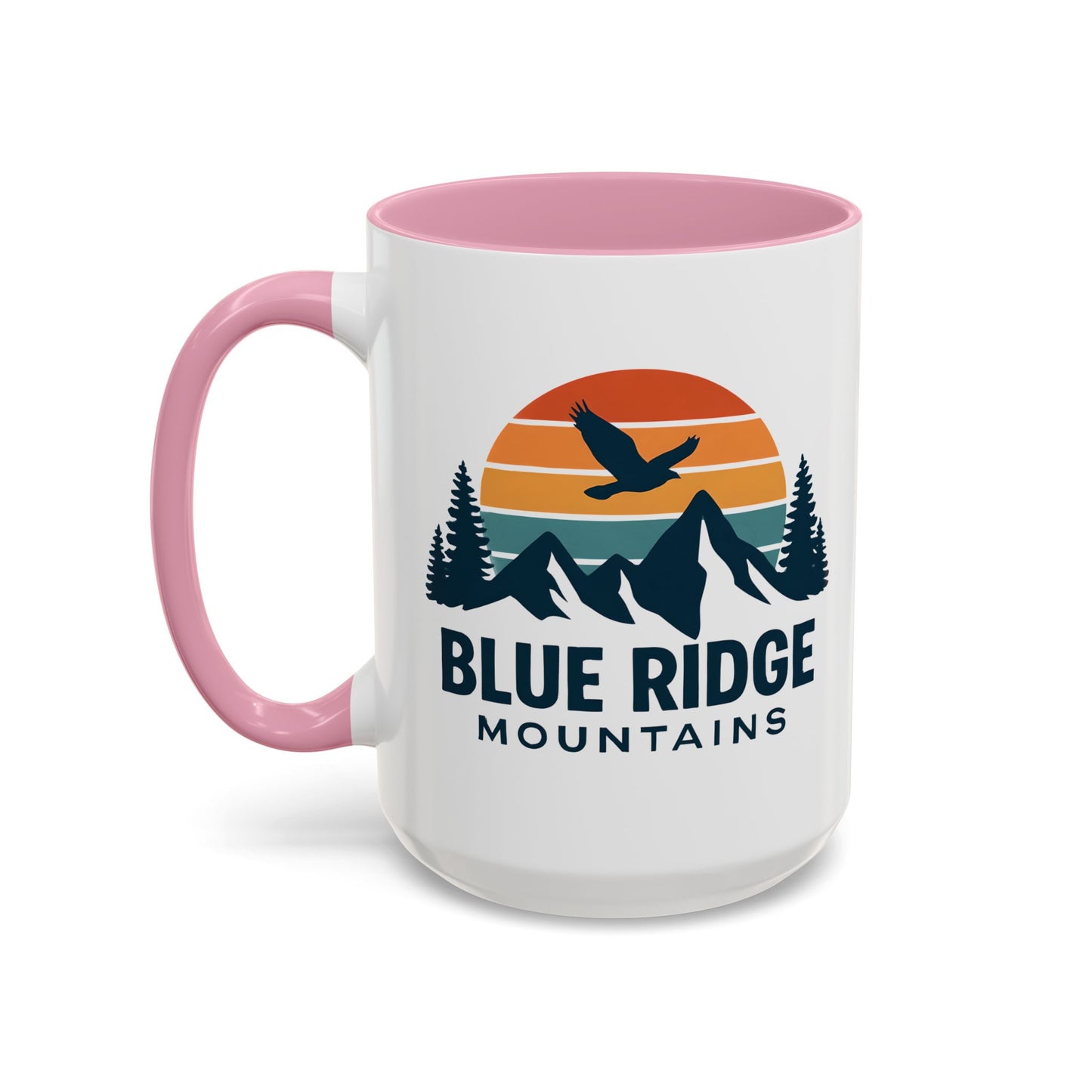 Blue Ridge Mountains, One Happy Camper, Accent Coffee Mug, Blueridge Mug, Blue Ridge Parkway, Camping Coffee Mug, Camping Gift
