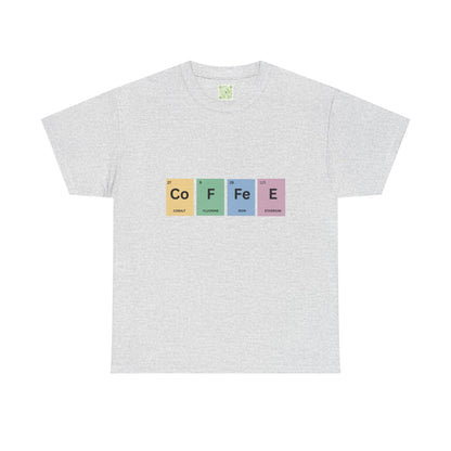 Creative Coffee Science Shirt, Chemistry Elements Tee, Periodic Table Shirt, Gift for Chemist, Science Teacher