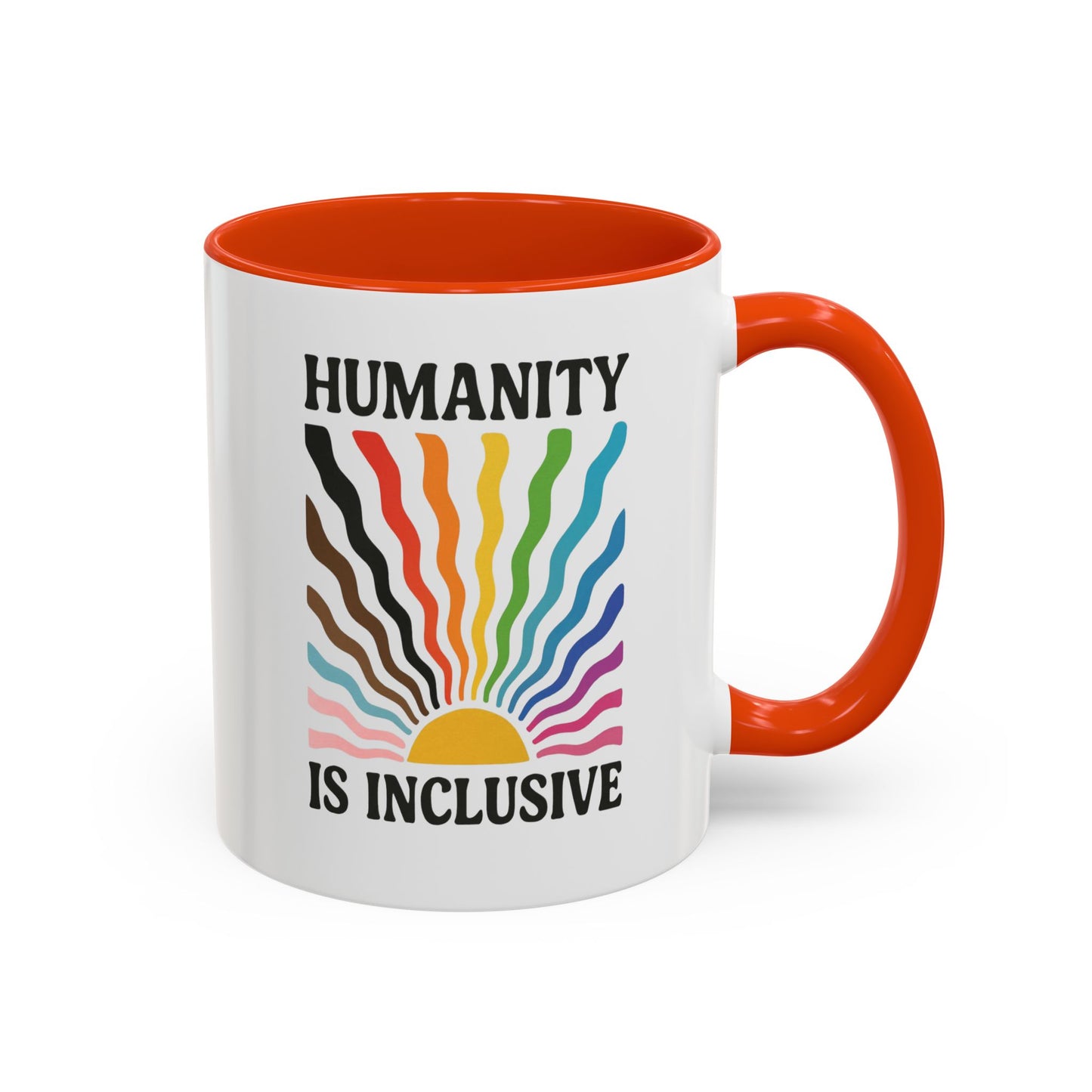 Pride Month Inclusive Humanity Coffee Mug, Pridemonth Merch, Bisexual Mug, Queer Mug, LGBT Mug, Lesbian Pride Mug