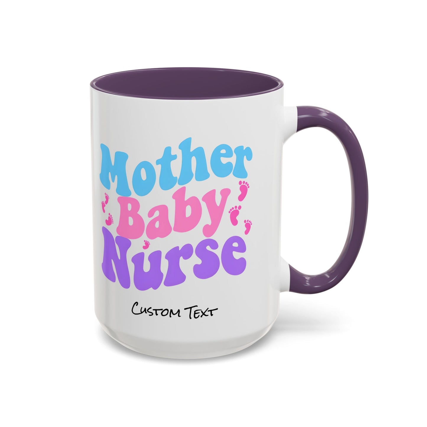 Retro Mother Baby Nurse Coffee Mug, Nurse Practitioner Gift, Labor and Delivery Nurse, Postpartum Gift, Nursery Nurse Cup