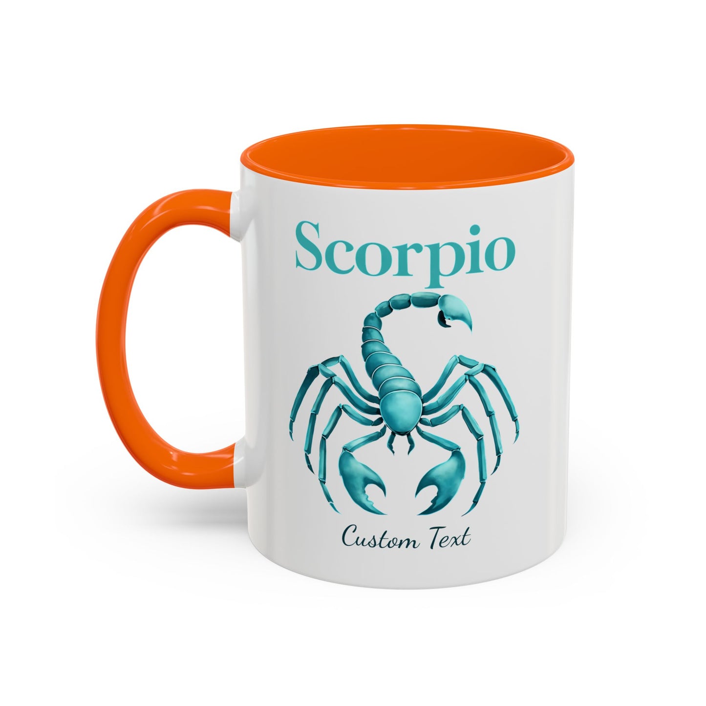Personalized Scorpio Zodiac Accent Coffee Mug, Astrology Mug, Zodiac Sign Gift, Custom Scorpio Birthday Gift