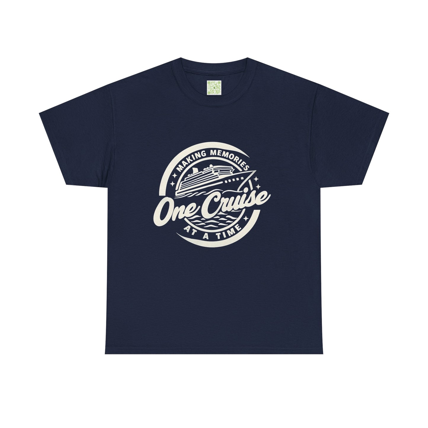 One Cruise at a Time Tee, Unisex Heavy Cotton Shirt, Cruise Inspired T-shirt, Travel Gift, Beachwear, Nautical Tee