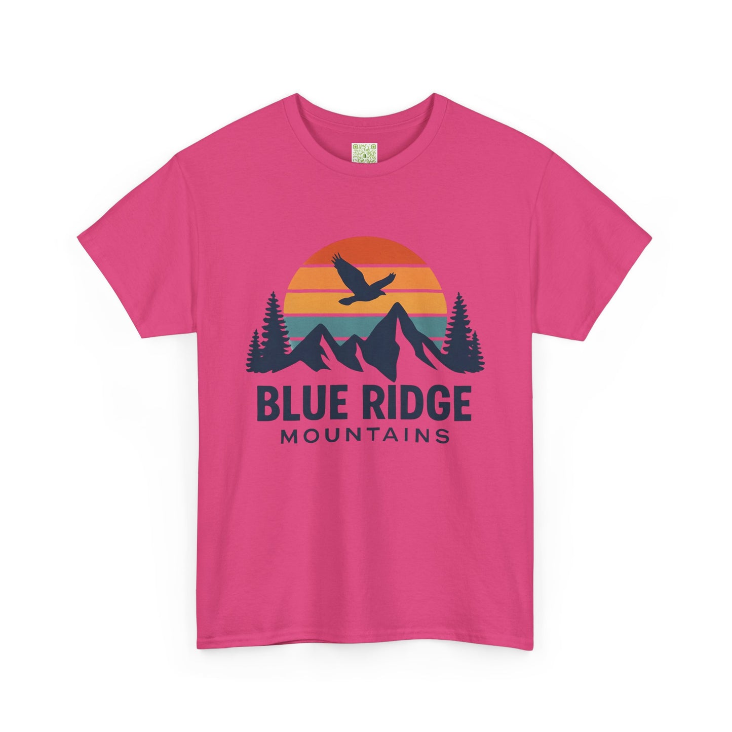 Blue Ridge Parkway Unisex Heavy Cotton Tee, Nature Lover Shirt, Blue Ridge Mountains, North Carolina Shirt, Camping Gift