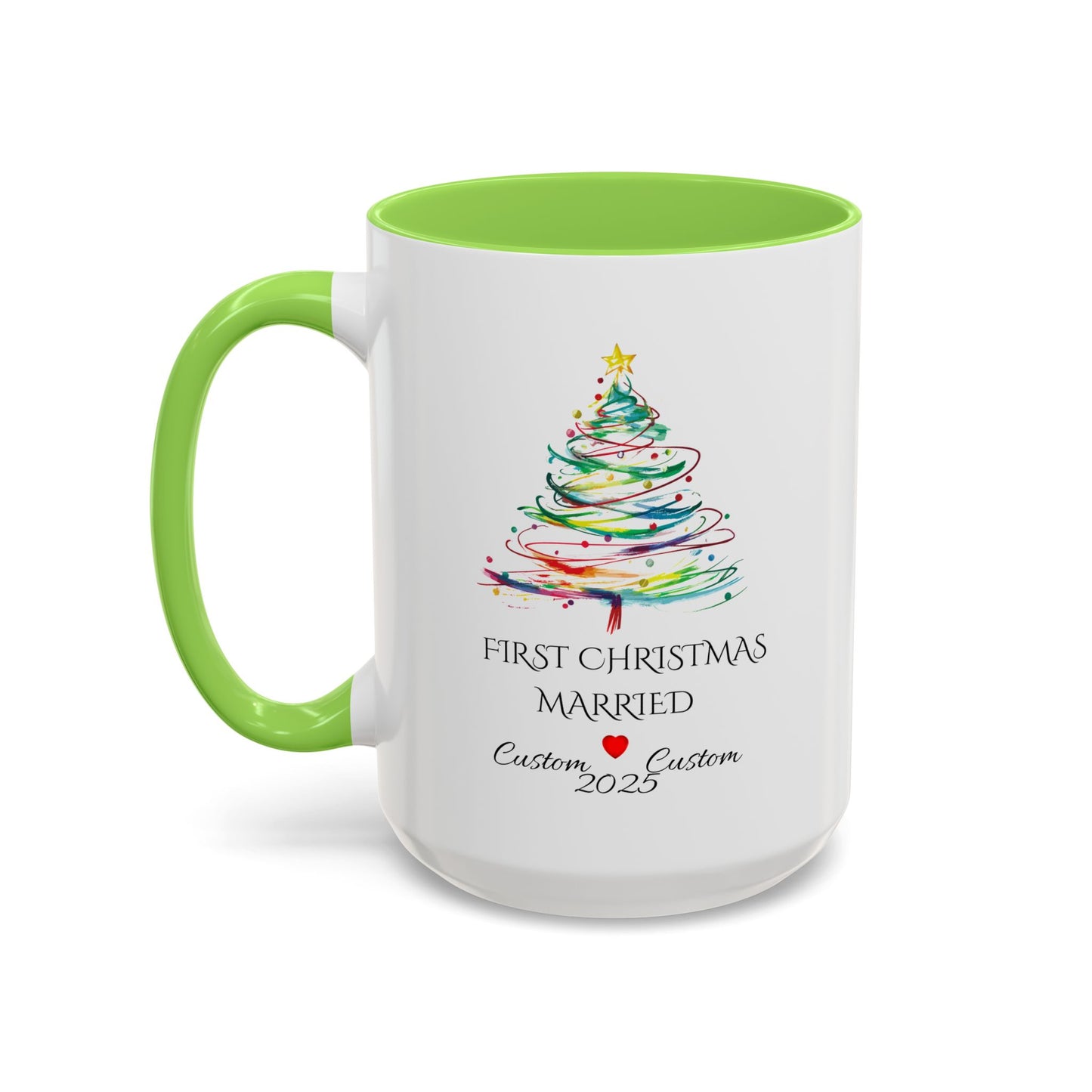 First Year Married Mug, Mr and Mrs Mug, Couple Mug, First Christmas Married, Just Married Gift, Newlywed Gift Ideas