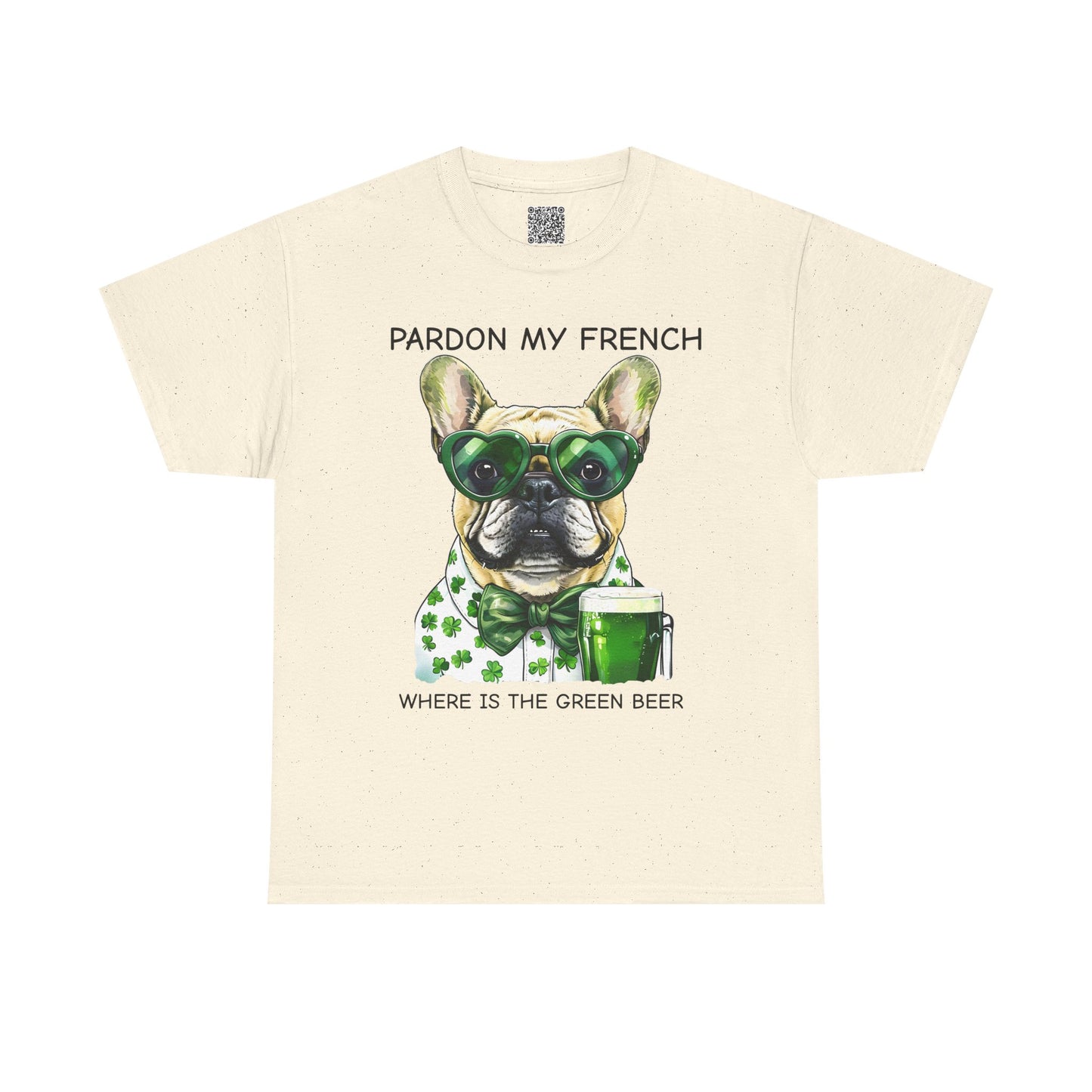Lucky Paws St. Patricks Day Dog Lover Tee, Funny Green Beer French Bulldog Shirt