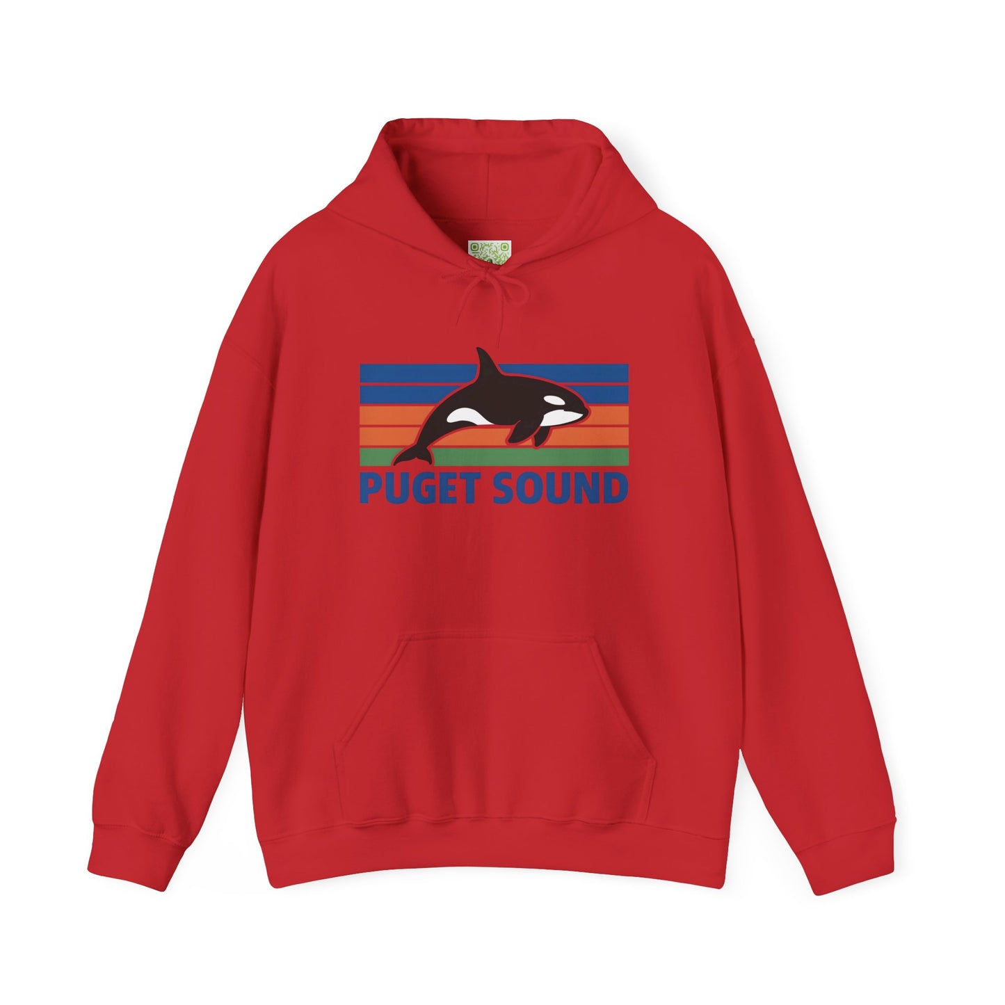 Vintage Puget Sound Orca Hoodie, Orca Shirts, Whale Sweatshirt, Respect The Locals, Whale Gifts, Whale Watching Shirt