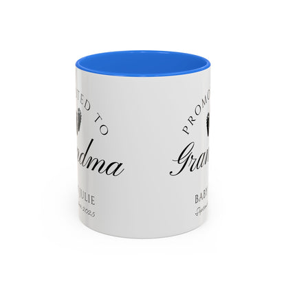 Promoted to Grandma Mug, Pregnancy Announcement Coffee Cup, Baby Reveal Gift, New Grandparent Mug, Grandma to Be Gift, Custom Baby Announcement