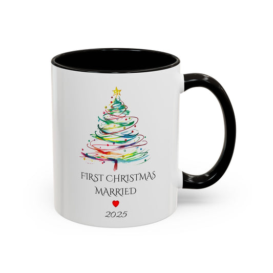 First Year Married Mug, Mr and Mrs Mug, Couple Mug, First Christmas Married, Just Married Gift, Newlywed Gift Ideas