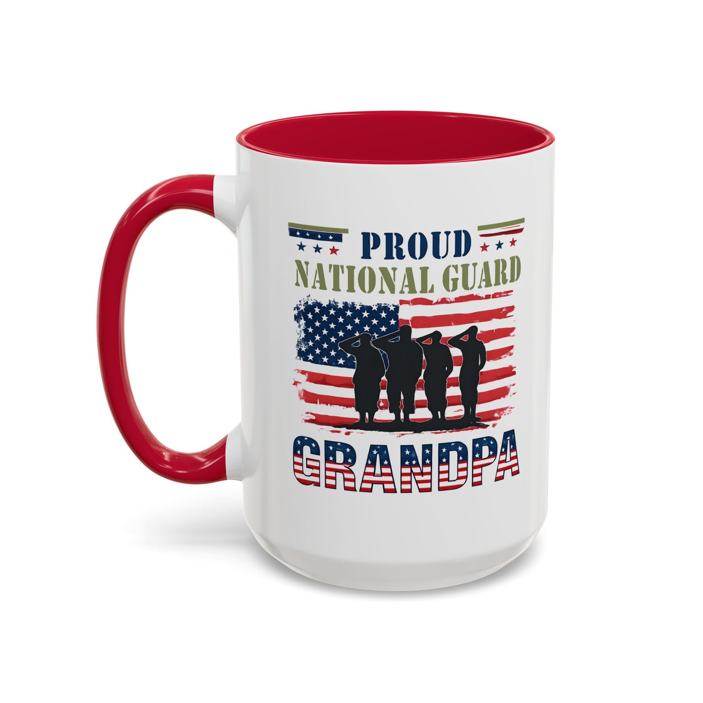 National Guard, Proud Grandpa Coffee Mug, Veteran Appreciation, Gift for Heroes, Military Family Gift