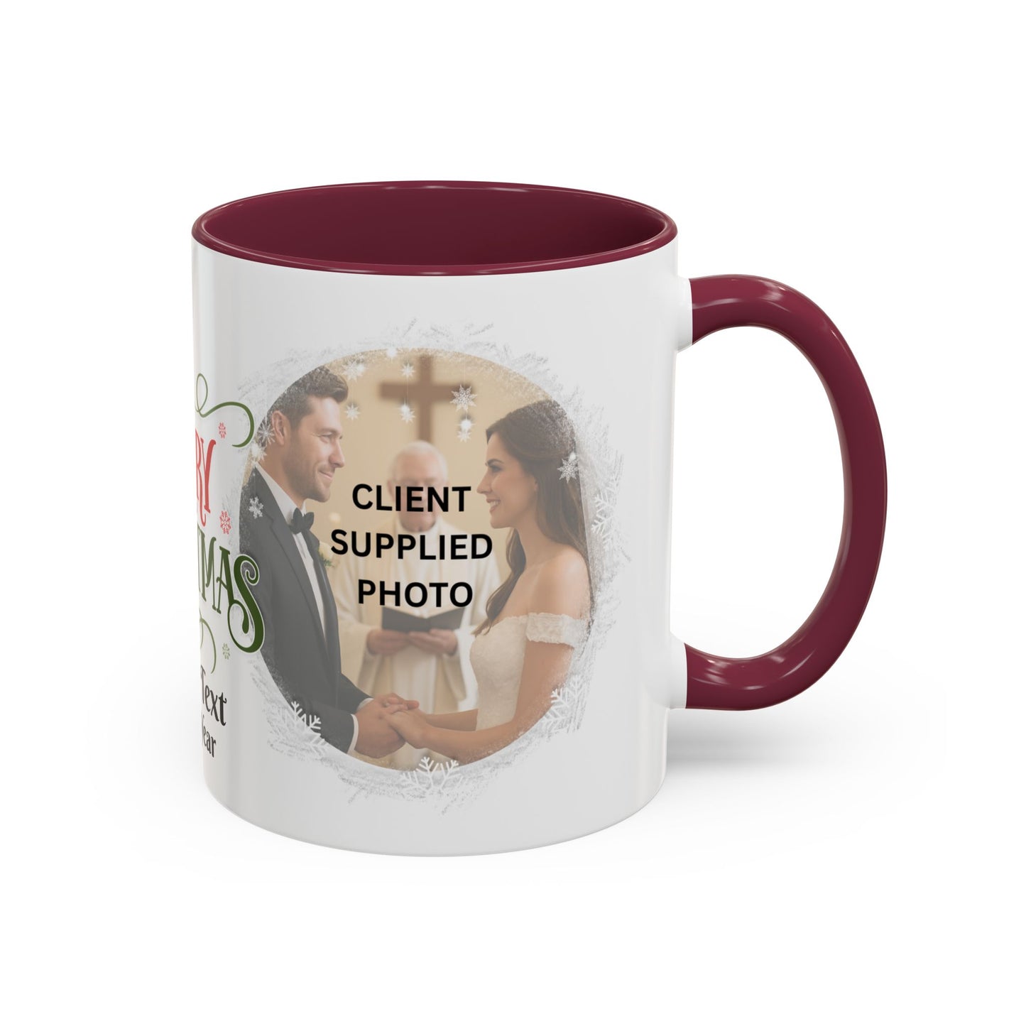 Custom First Year Married Photo Mug featuring newlyweds, perfect gift for Mr and Mrs.