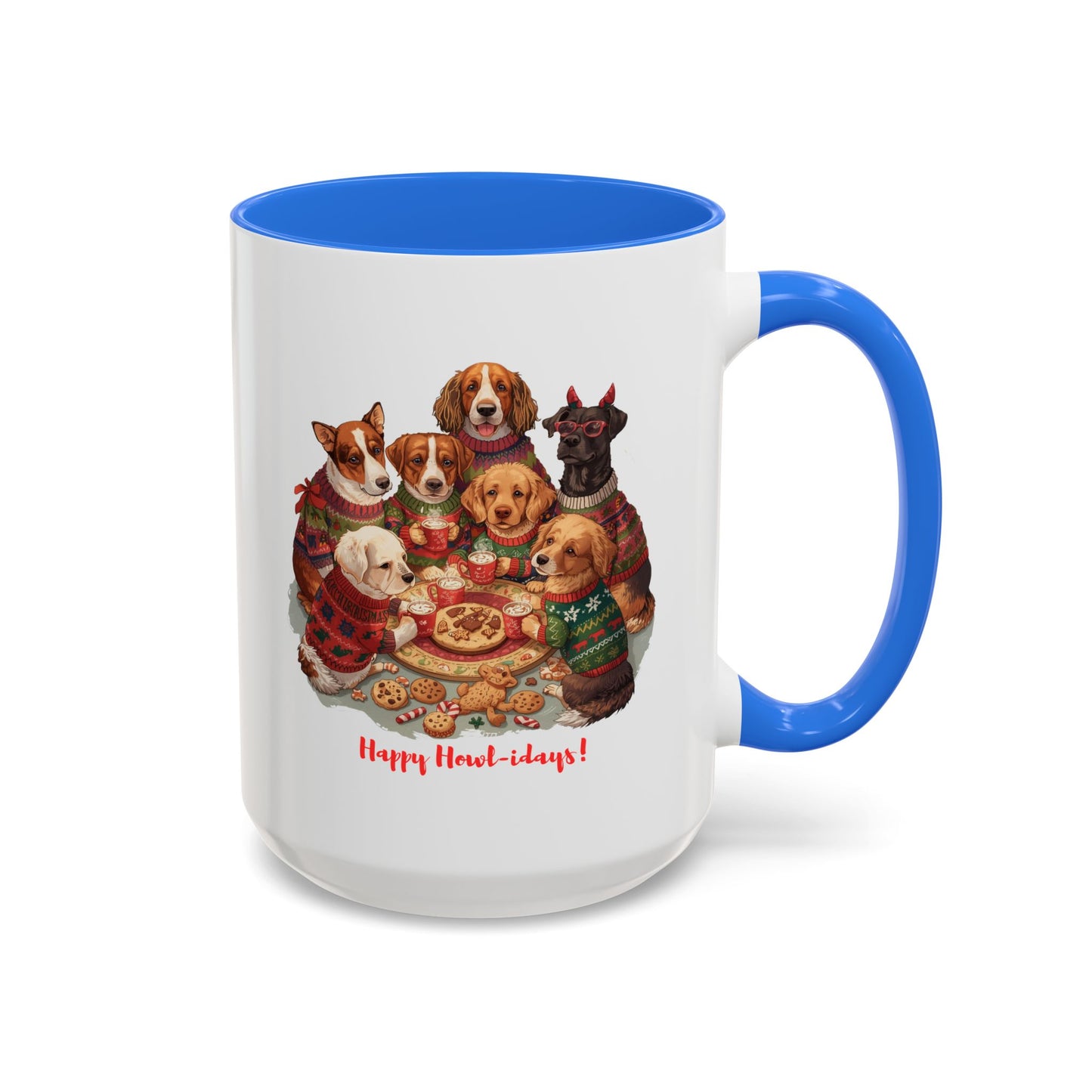 Dog Christmas Mug, Colorful Pet Lover Holiday Mug, Custom Dog Mug, Funny Christmas Dog, Christmas Squad, Merry Christmas Gift