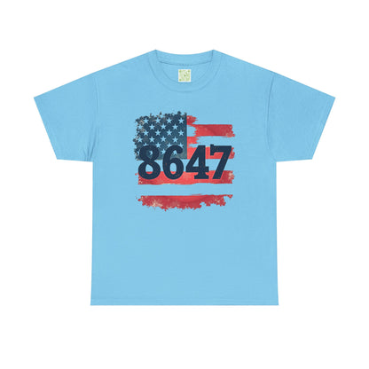 US Flag 8657 Patriotic Cotton Tee, 8647 Shirt, Resist Project 2025, Unisex Tee, Outdoor Adventures, Streetwear, Gift For Him, Gift For Her