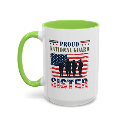 National Guard, Proud Sister Mug, Army National Guard, Armed Forces Gift, Veteran Appreciation, Gift For Heroes