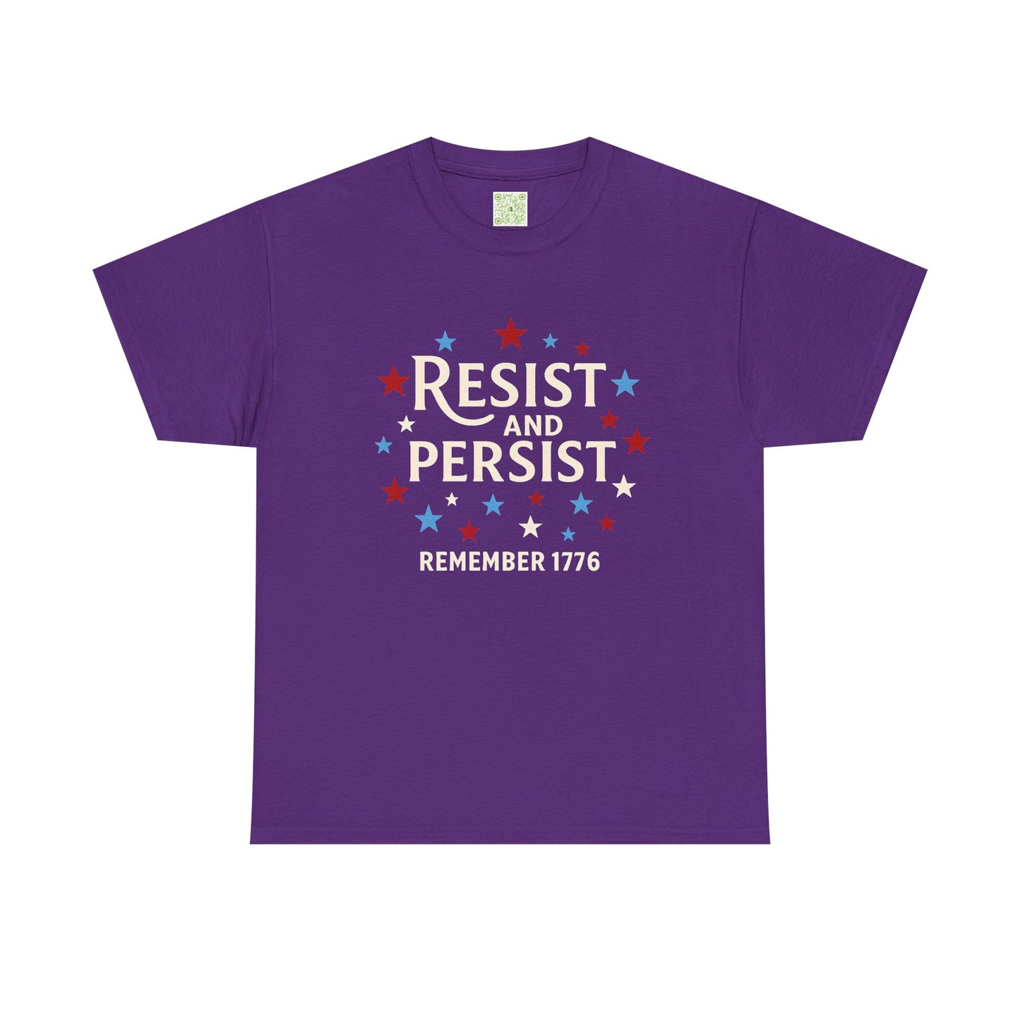 Resist and Persist Tee, Unisex Cotton, Fourth of July Shirt, Memorial Day Shirt, Patriotic Shirt, Freedom Shirt, USA Flag Tee