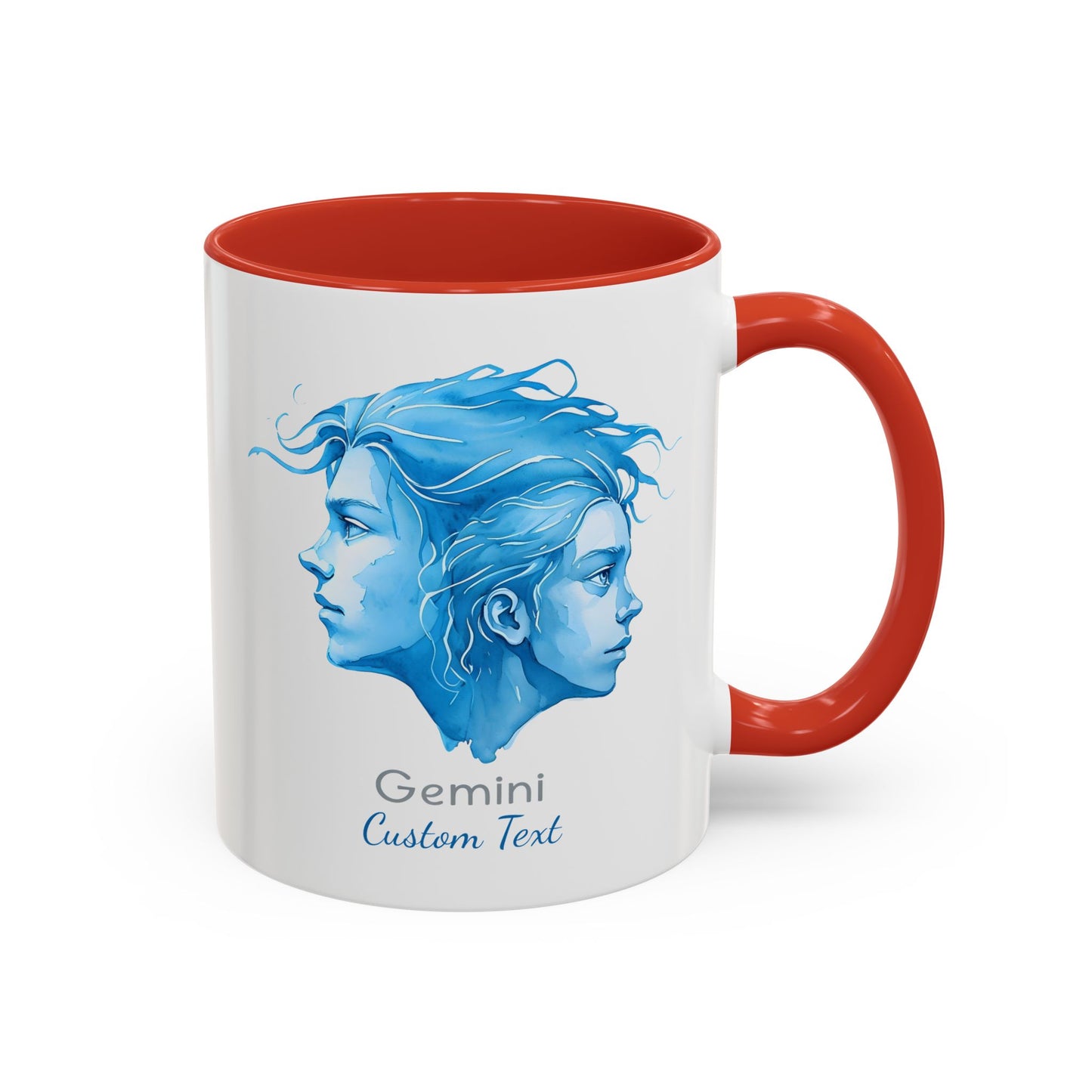 Personalized Gemini Accent Coffee Mug, Zodiac Mug, Astrology Mug, Gemini Birthday Gift, Gemini Zodiac Gift, Custom Zodiac Gift