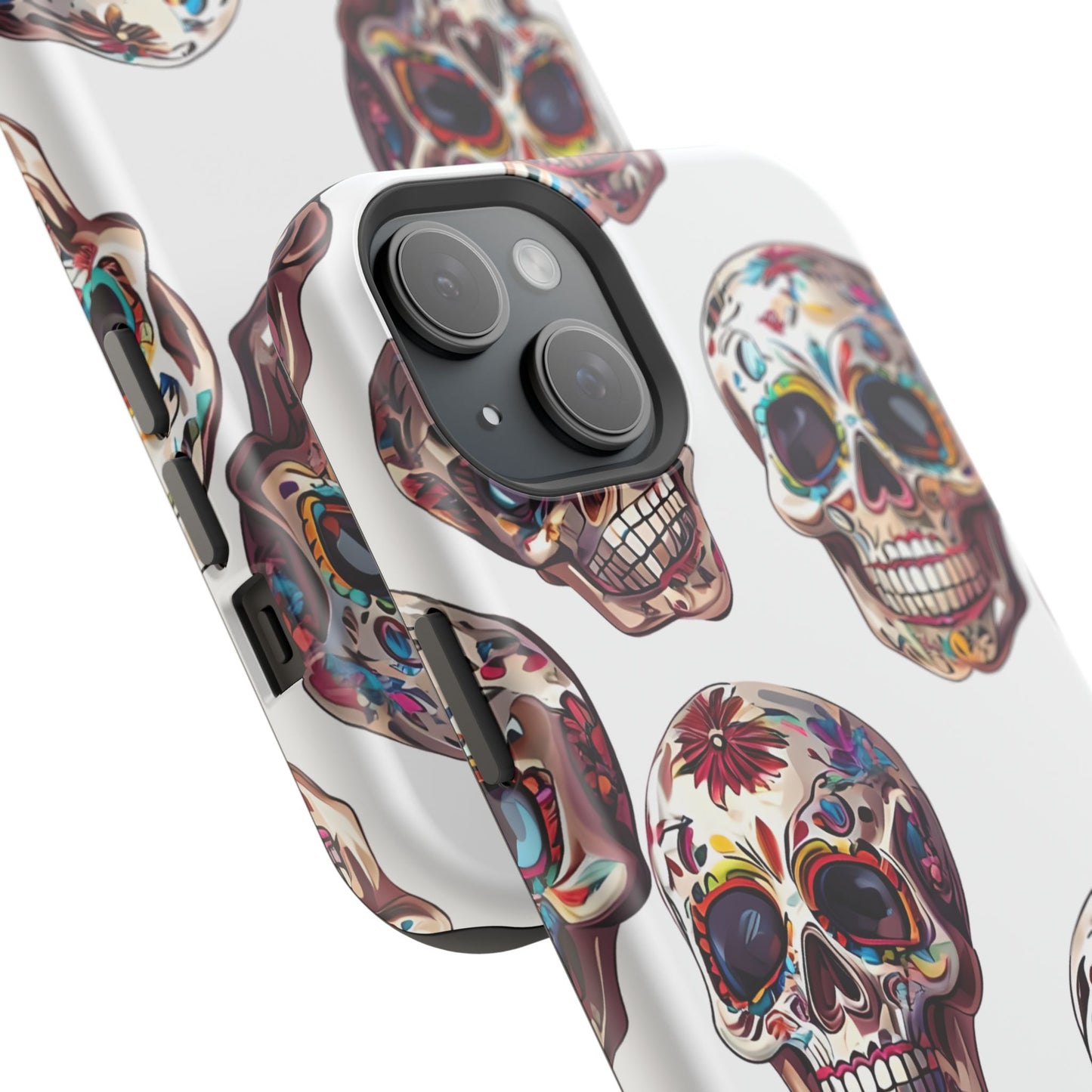 Sugar Skull Phone Case, Dia De Los Muertos, Day Of The Dead, Mexican Tradition, Sugar Skull Art, Wireless Charger
