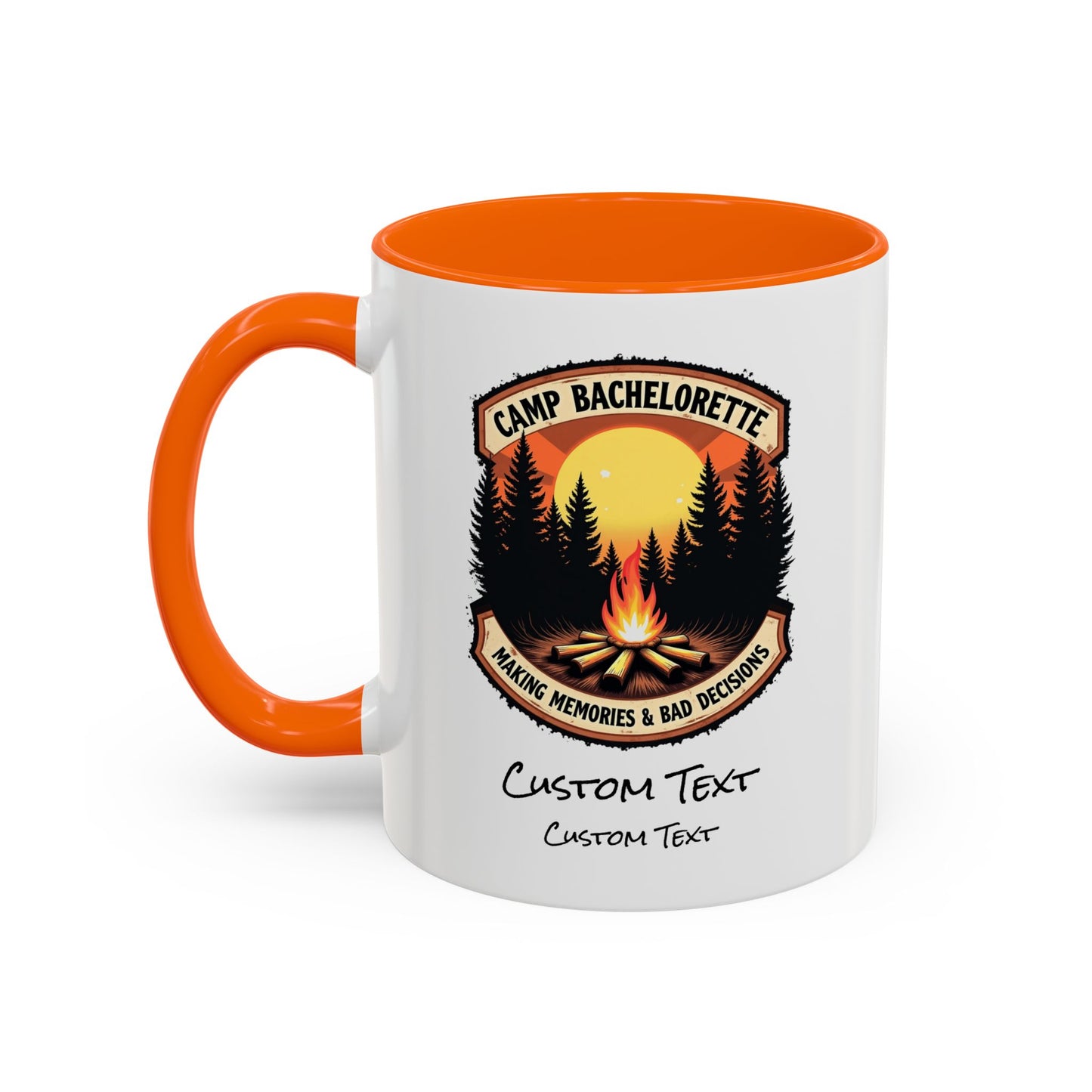 Personalized Camp Bachelorette Coffee Mug, Camp Bride Mug, Camp Bach Mug, Bride Tribe, Hen Party Favors, Custom Text