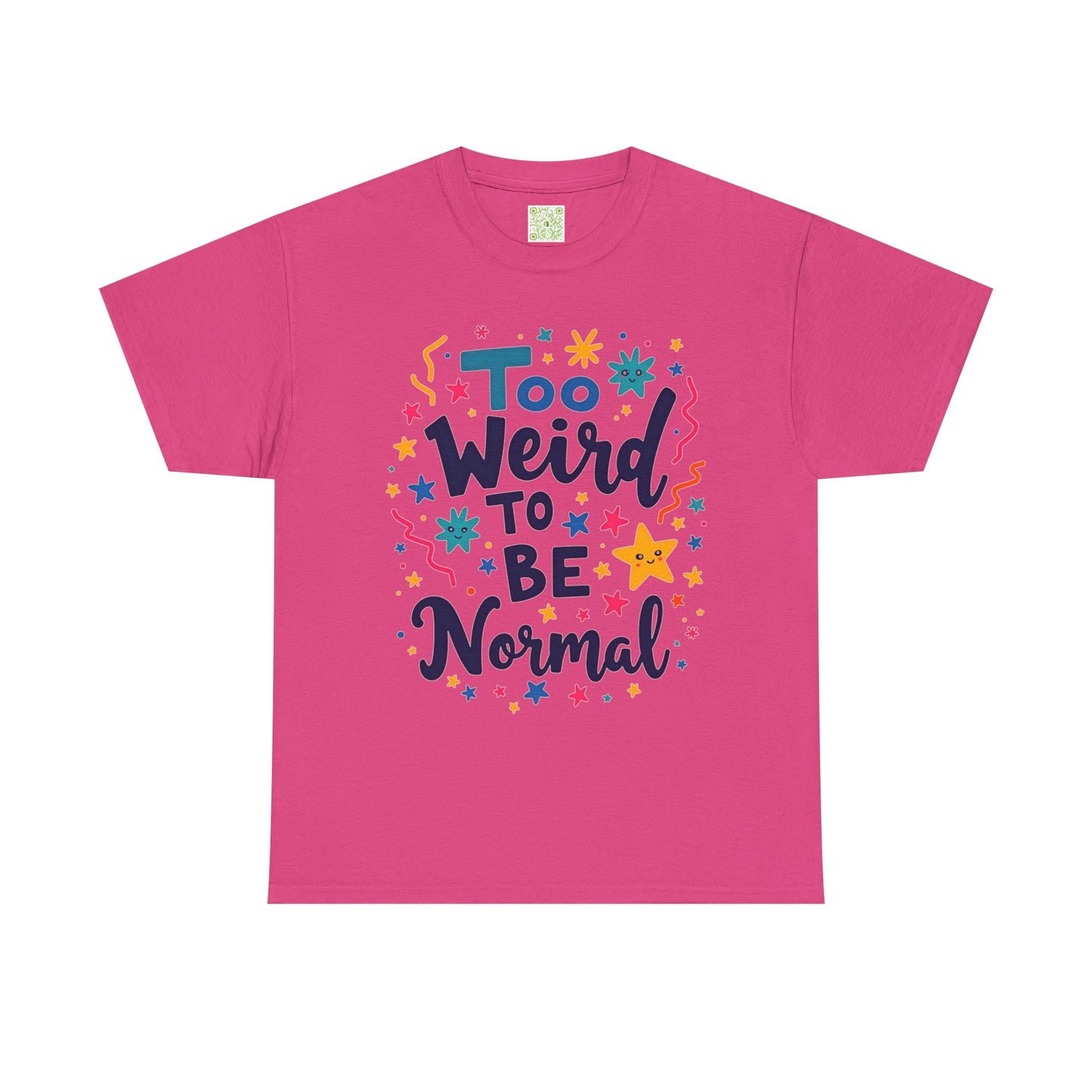 Enneagram 4 Too Weird to be Normal Tee, Unisex Cotton Tshirt, Enneagram Apparel, Statement Graphic Tee, Enneagram Merch