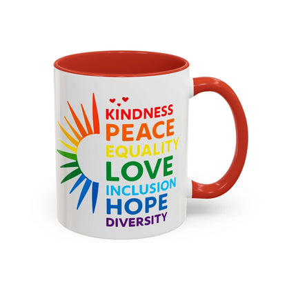 LGBTQ Pride Coffee Mug: Colorful Affirmations, LGBTQ Gift