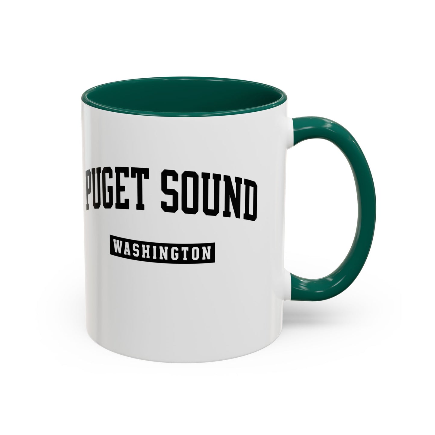 Seattle, Tacoma, Puget Sound Washington Accent Coffee Mug, Tacoma, Puget Sound Gift, Puget Sound WA, Washington Souvenir, Puget Sound Mug