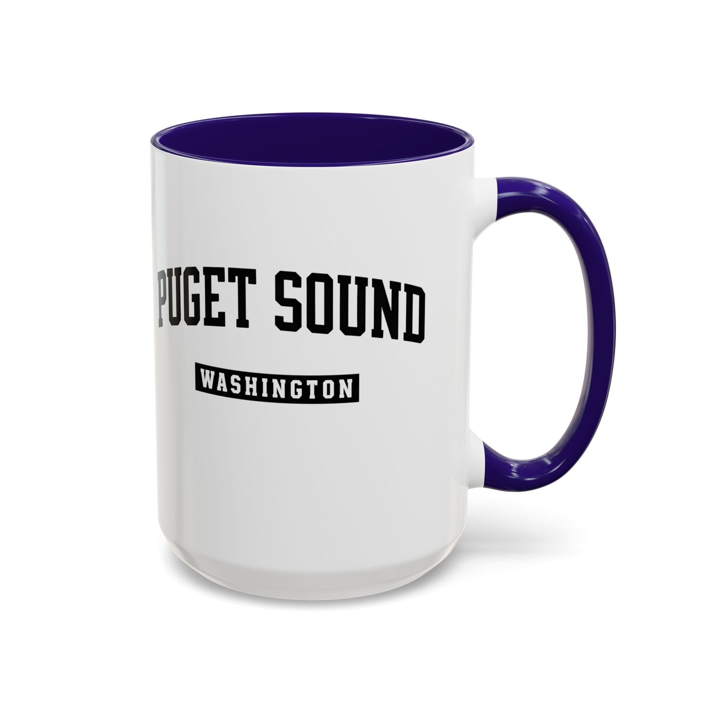 Seattle, Tacoma, Puget Sound Washington Accent Coffee Mug, Tacoma, Puget Sound Gift, Puget Sound WA, Washington Souvenir, Puget Sound Mug