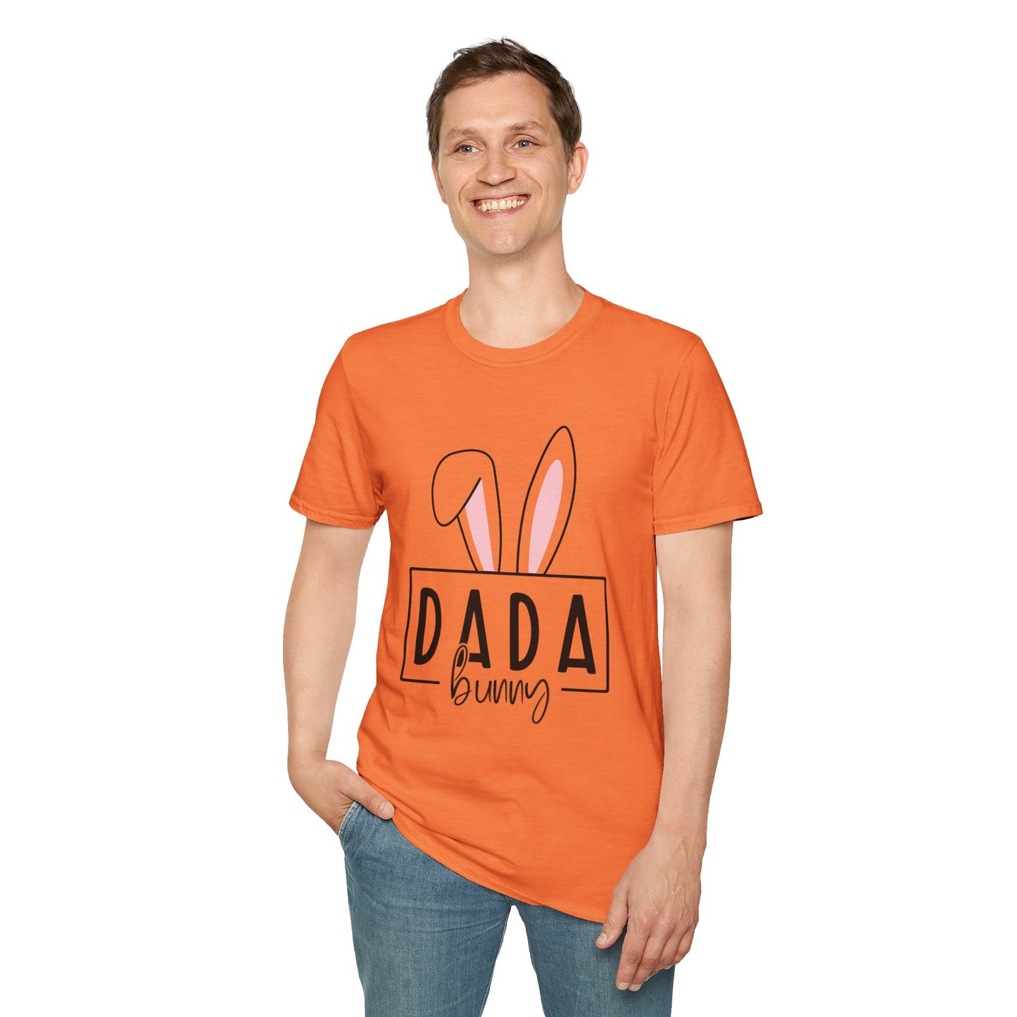 Dada Bunny Ears Unisex Softstyle T-Shirt - Cute Easter Apparel for Aunts