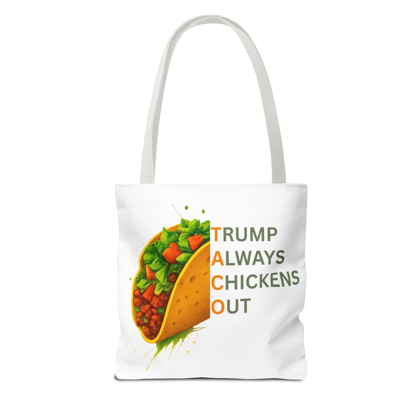 Trump Always Chickens Out TACO Tote, Subtle Anti Trump, Democrat Gift Tote, FDT Tote, Anti-MAGA, Political Tote
