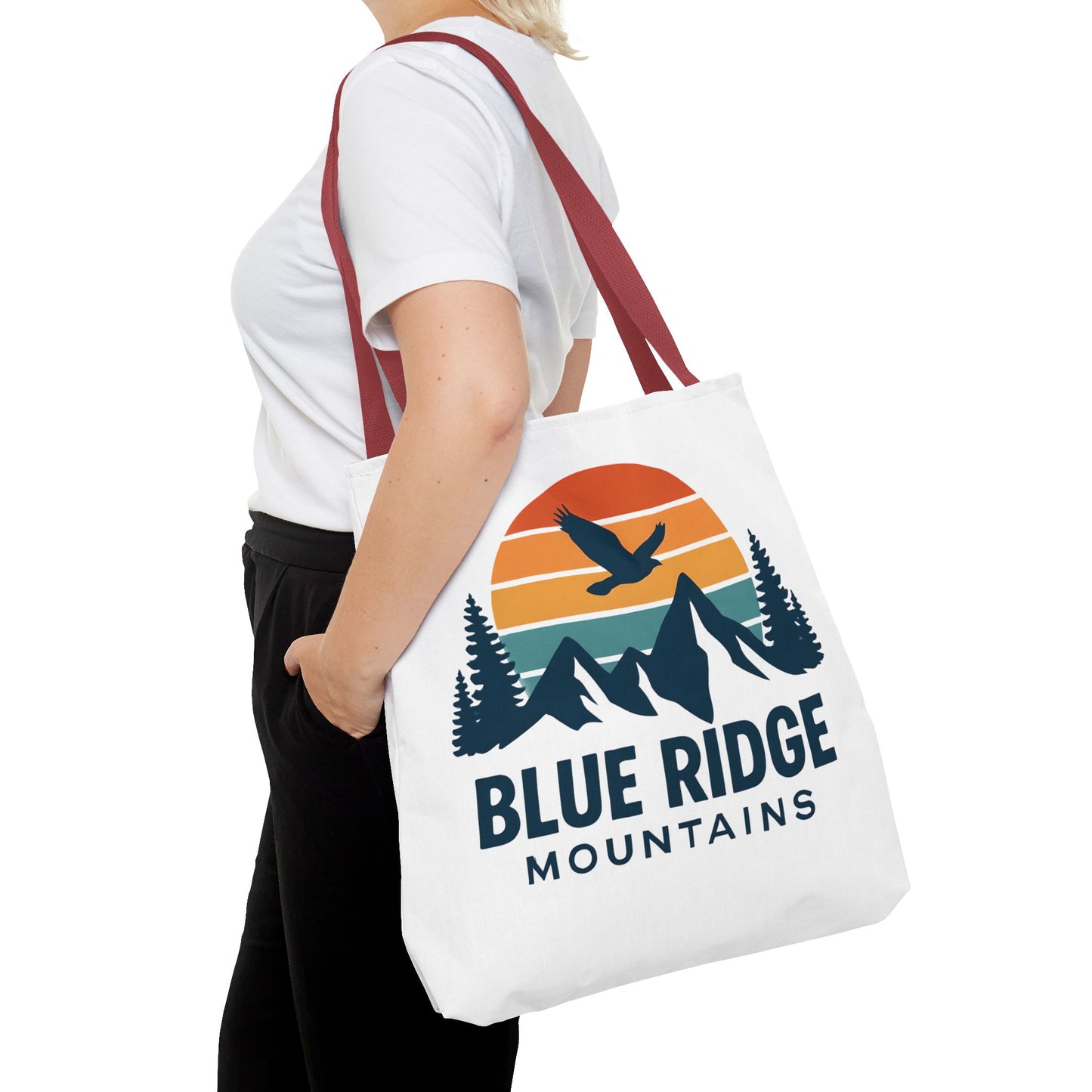 Blue Ridge Mountains Tote, Blue Ridge Parkway Bag, Appalachian Trail Tote, Smokey Mountains Gift, North Carolina Gift