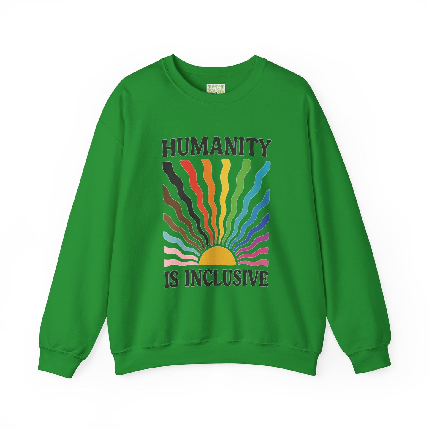 Pride Month Crewneck Sweatshirt, Humanity is Inclusive, LGBT Shirt, Lesbian Pride, Bisexual, Transgender, Equal Rights, pridemonth