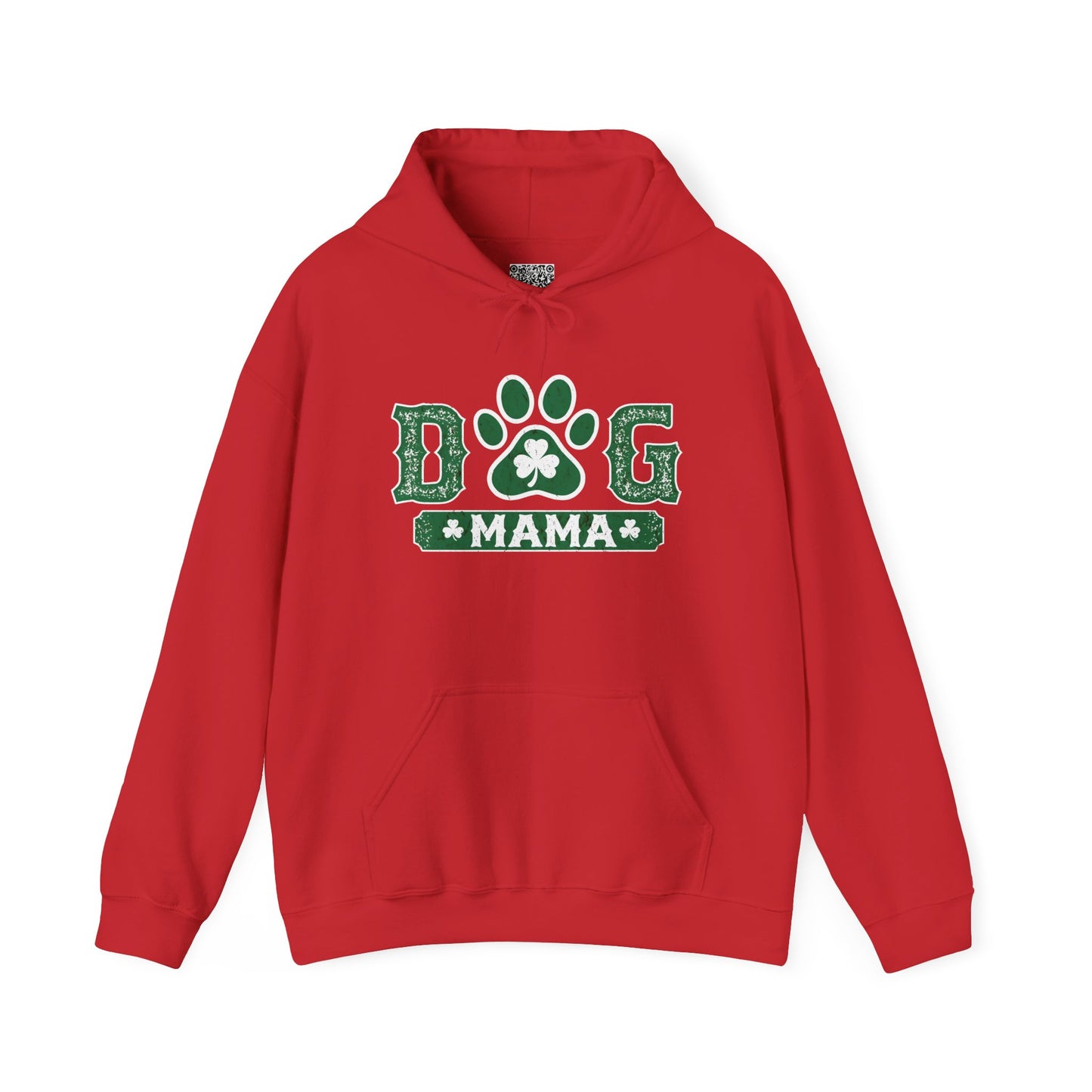 Dog Mama Hoodie, Luck of the Irish, Perfect for Pet Lovers, Cozy Gift for Dog Moms, Dog Lover Sweatshirt