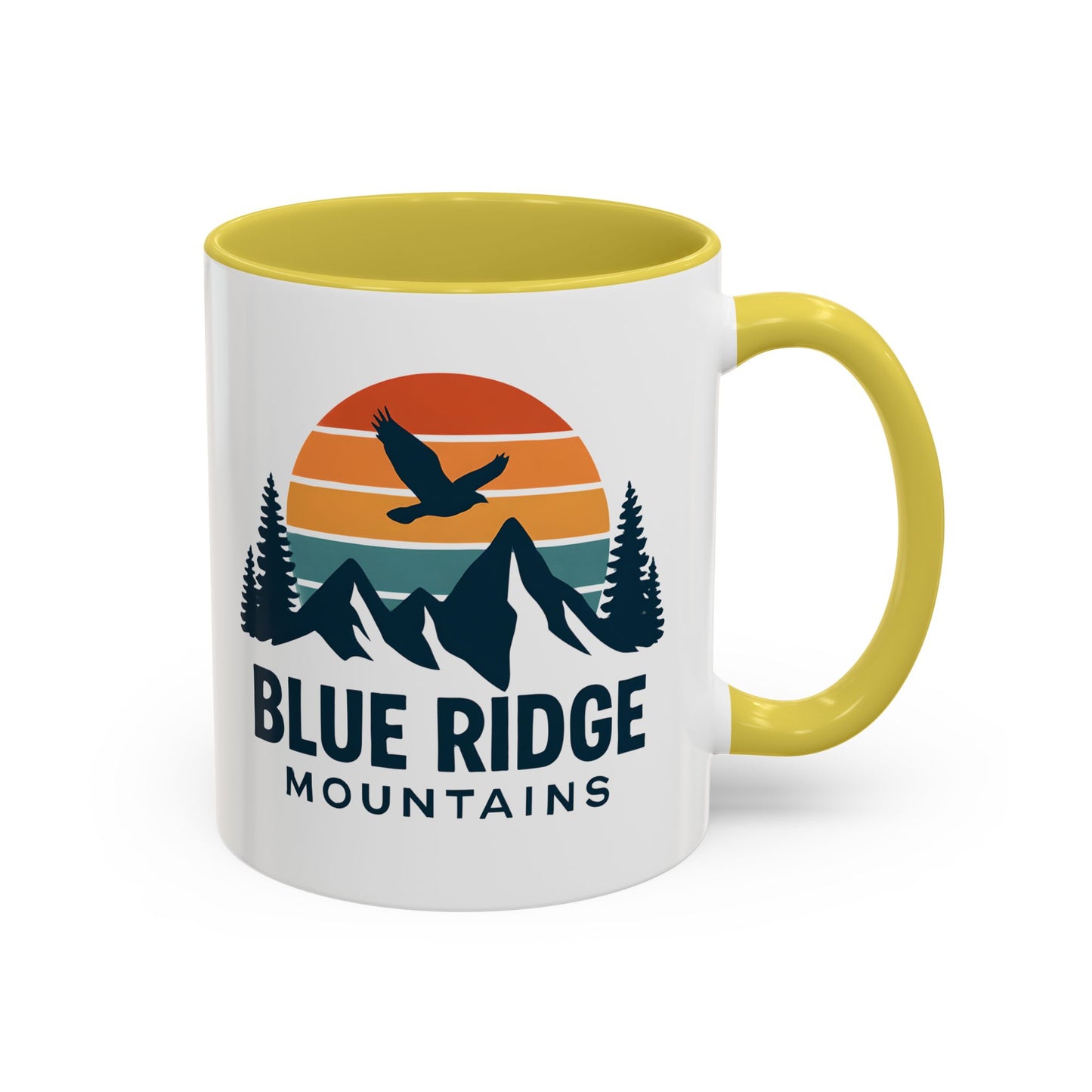 Blue Ridge Mountains, One Happy Camper, Accent Coffee Mug, Blueridge Mug, Blue Ridge Parkway, Camping Coffee Mug, Camping Gift