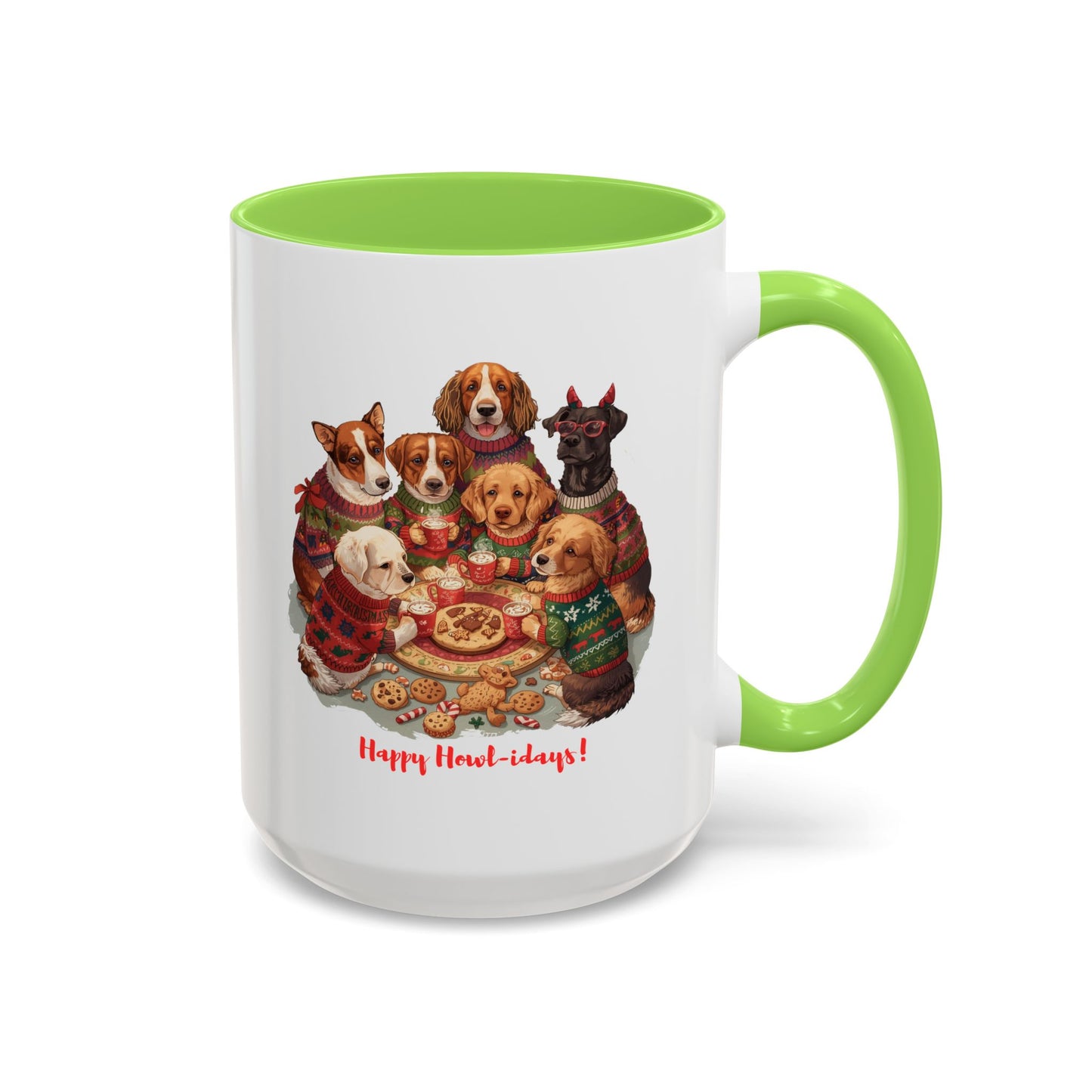 Dog Christmas Mug, Colorful Pet Lover Holiday Mug, Custom Dog Mug, Funny Christmas Dog, Christmas Squad, Merry Christmas Gift